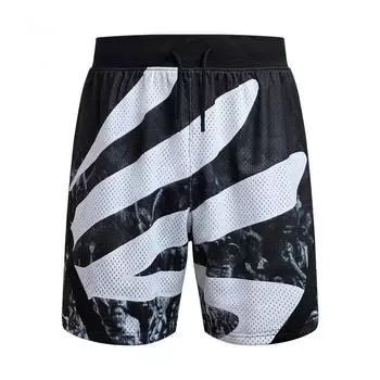 Under Armour Curry Series SS25 Fashionable Versatile Knitted Basketball Lace-Up Shorts Men shorts Black 6000784-001 XL