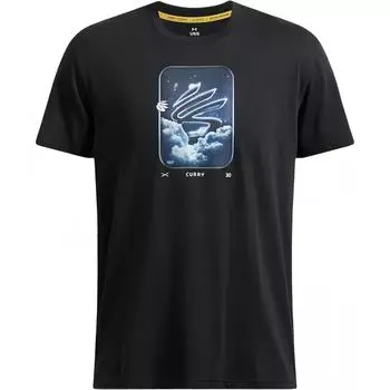 Under Armour Curry Trend Comfortable Soft Round Neck Pullover Short Sleeve Breathable T-Shirt Men Tops Black 1387108-001 XL