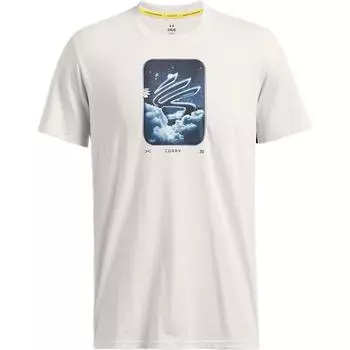 Under Armour Curry Trend Comfortable Versatile Durable Short Sleeve Breathable T-Shirt Men Tops Clay-White 1387108-114 XL