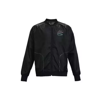 Under Armour Curry Undrtd All Star Woven Breathable Flight Jacket Men Jackets Black 1364924-001 XL
