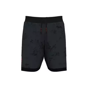 Under Armour Curry X Bruce Lee Collaboration SS24 Весенняя коллекция Fire Element Pattern Printed Mesh Повседневные баскетбольные шорты мужские шорты 1385305-016 L