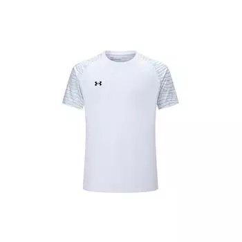 Under Armour Цветной блок логотип принт спорт фитнес бег велоспорт американский винтаж короткий рукав футболка унисекс топы белый 24500509-100 3XL