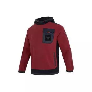 Under Armour Цветные блоки для активного отдыха, повседневные спортивные американские толстовки с капюшоном, пуловер с длинным рукавом, мужские толстовки с капюшоном, темно-красный 1367134-626 XXL