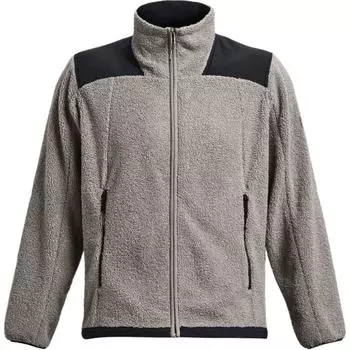 Under Armour Цветные блоки Повседневная флисовая куртка с воротником-стойкой и длинным рукавом Мужские куртки Светло-серые 1378845-294 XXXL