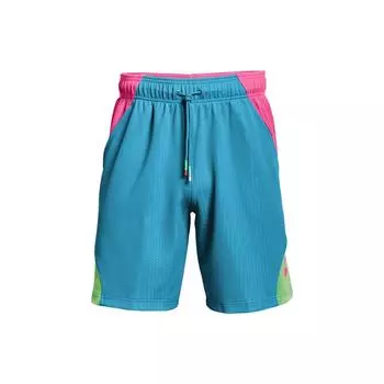 Under Armour Цветные блоки шнурок прямые повседневные шорты мужские шорты синие 1361973-417 S