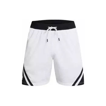 Under Armour Цветные блоки средней талии повседневные спортивные шорты мужские низ белый 1384470-100 XL