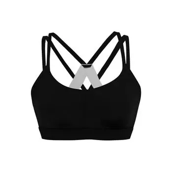Under Armour Dfo Heatgear® Логотип с принтом цветных блоков средней интенсивности спортивный бюстгальтер женское нижнее белье черный 1362370-001 XS