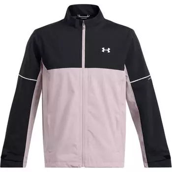 Under Armour Дождь Драйв Ветрозащитная Водонепроницаемая Дышащая Свободная Куртка Мужская Куртка Черная Серая 1385832-001 L