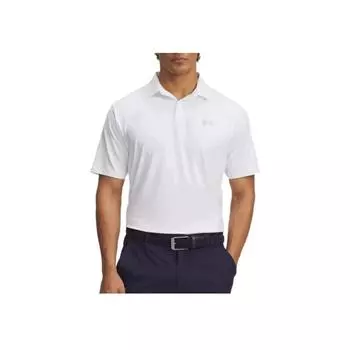 Under Armour Drive Chill Comfortable Fashionable Simple Sun Protection Versatile Short Sleeve Polo Shirt Men Polo Shirts White 1389596-100 XL