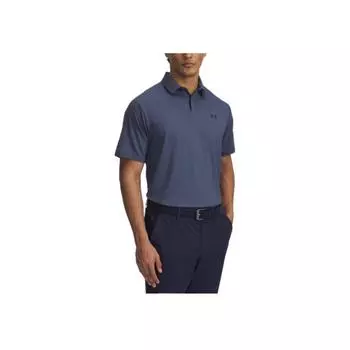 Under Armour Drive Chill Comfortable Stylish Fitted Solid Color Versatile Golf Sun Protection Breathable Short Sleeve Polo Shirt 1389596-044 L