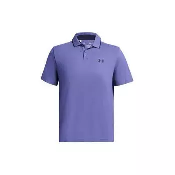 Under Armour Drive Chill Solid Breathable Casual Polo Shirt Men tops Carbon-Blue 1377364-561 XXL