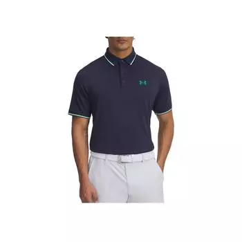 Under Armour Drive Comfortable Soft Stylish Versatile Short Sleeve Polo Shirt Men tops Dark-Blue 6001825-410 M