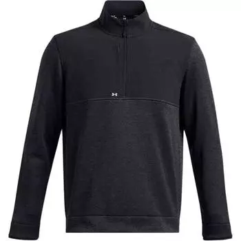 Under Armour Drive Mock Neck Comfortable Half Zip Long Sleeve Pullover Sweatshirt Men Sweatshirt Black 1387121-001 M