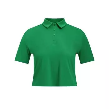Under Armour Drive Stylish Minimalist Beautiful Trendy Short Sleeve Polo Shirt Women tops Green 1389586-305 XS