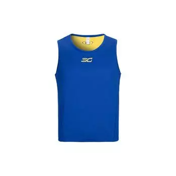 Under Armour Двусторонний баскетбольный жилет Curry SC30, мужские топы, желтый, синий 1329427-401 XL
