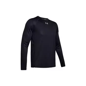 Under Armour Дышащая беговая спортивная футболка с длинным рукавом для мужчин, топы, черная 1342930-001 S