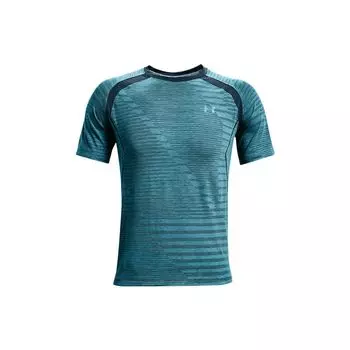 Under Armour Дышащая футболка с логотипом для бега, мужские топы, синяя 1367535-597 XL