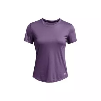 Under Armour Дышащая однотонная повседневная спортивная футболка с круглым вырезом и короткими рукавами, женские топы, винтажно-фиолетовая 1373399-571 S