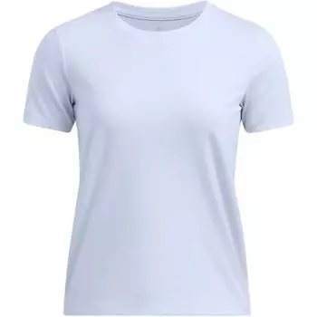 Under Armour Дышащая удобная однотонная футболка с круглым вырезом Dopamine с коротким рукавом женская футболка светло-голубого цвета 1379155-464 XL