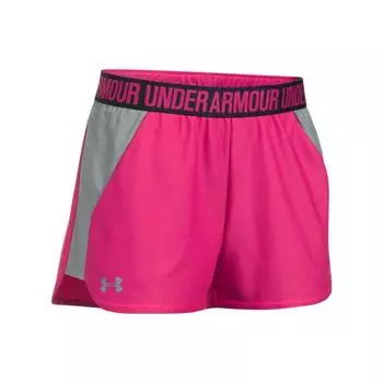 Under Armour Дышащие спортивные шорты с отводом пота и буквенным принтом, женские шорты розового цвета 1292231-654 S