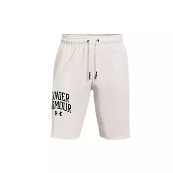 Under Armour Дышащие тренировочные шорты Rival Letter Print Мужские шорты Off-White 1361629-112 XXXL