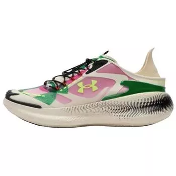 Under Armour Echo Ivory Dune Virtual Pink Unisex Sneakers Cream High-Vis-Yellow 6006061-142 40.5