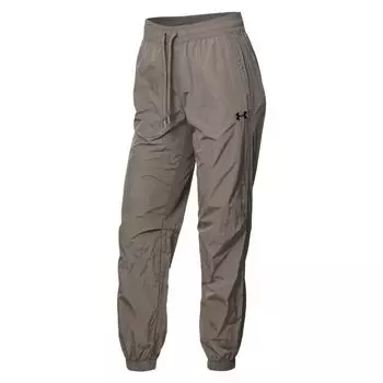Under Armour Elastic Waist Drawstring Cuffed Casual Pants Women pants Brown 6005995-200 XL