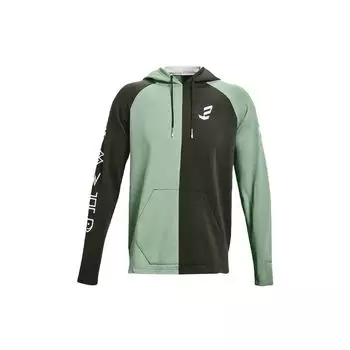 Under Armour Embiid Color Block Casual Hoodie Basketball Jacket Men Hoodies Green 1366531-348 L