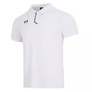 Under Armour Embossed Logo Performance Regular Fit Вязаные мужские топы-поло белого цвета 22500515-100 L