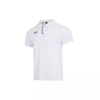 Under Armour Embossed Logo Performance Regular Fit Вязаные мужские топы-поло белого цвета 22500515-100 L