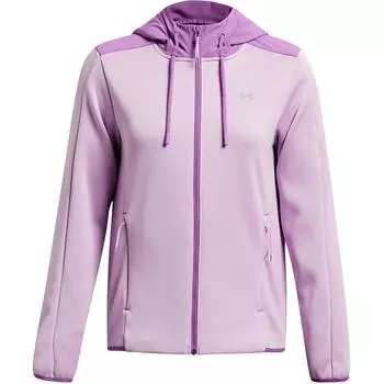 Under Armour Essential Storm Hooded Zip Breathable Waterproof Jacket Women jackets Purple 1378850-543 S