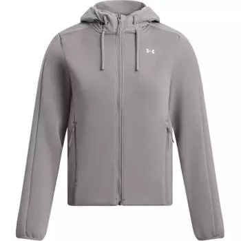 Under Armour Essential Swacket Training Hooded Long Sleeve Jacket Women Jackets Fatigue-Gray 1378850-015 S