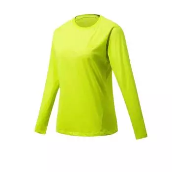 Under Armour Fashionable Simple Stylish Trendy Long Sleeve T-Shirt Women Tops Crystal-Green 14322215-0055 XS