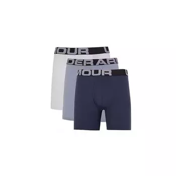 Under Armour Fitted Dry Comfortable Sports Boxer Shorts 3-Pack Men bottoms Mixed-Colors 1363617-465 L