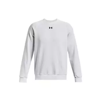 Under Armour Fitted Logo Print Cure Neck Long Sleeve Hoody Men sweatshirt White 1379755-100 XXL