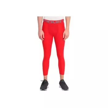 Under Armour Fitted Training Letter Nine-Point Sports Pants Men bottoms Red 1289574-600 S