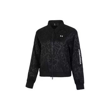 Under Armour Fitted Zip-Up Casual Jacket Women Jackets Black 1365955-001 L