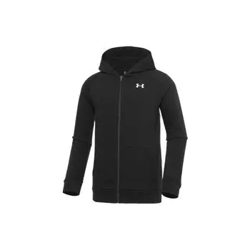 Under Armour Fleece Lined Hooded Jacket Kids Jackets Black 1357613-001 L