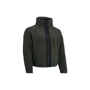 Under Armour Fleece Panel Letter Logo Print Jacket Women jackets Green 1357479-310 M