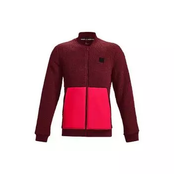 Under Armour Флисовая куртка с микро-логотипом на молнии, мужская куртка красного цвета 1366717-615 L