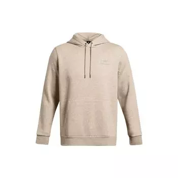 Under Armour Флисовая толстовка с капюшоном и принтом логотипа Essential, мужская толстовка светло-коричневого цвета 1373880-203 XL