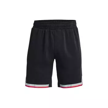 Under Armour Флисовые цветные блоки с эластичной талией, повседневные шорты для мужчин, черные 1374302-001