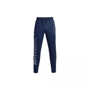 Under Armour Флисовые тренировочные джоггеры с логотипом, мужские джоггеры, индиго 1367035-404 XXL