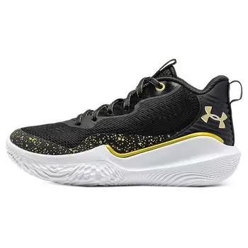 Under Armour Flow Breakthru 2 Black Gold Women Sneakers White 3024594-002 40.5