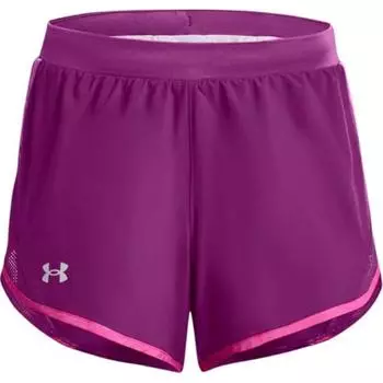 Under Armour Fly By 2.0 Comfortable Breathable Running Shorts Women Shorts Purple 1350196-573 M