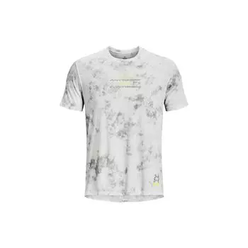 Under Armour Футболка Anywhere Crew Neck Casual Training Running Slim Fit с коротким рукавом для мужчин, цвет туманно-серый 1376500-006 L