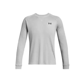 Under Armour Футболка Dfo Waffle Crew, однотонная, с круглым вырезом, для фитнеса, быстросохнущая, с длинным рукавом, мужские топы, современный серый цвет 1302355-011 XXL