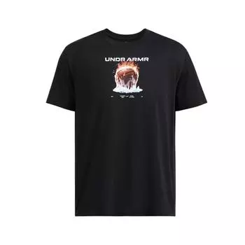 Under Armour Футболка для баскетбола Fire Ice High Weight с коротким рукавом, мужская, черная 1387407-001 M