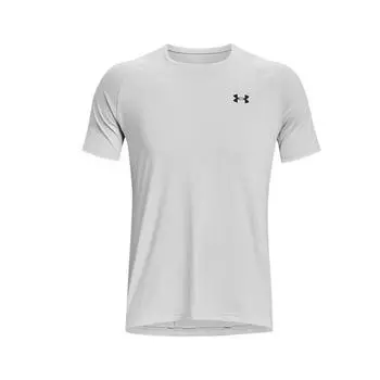 Under Armour Футболка для тренировок с принтом логотипа Rush, текстурированная, мужская, серая 1376790-014 XXL