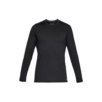 Under Armour Футболка Dry Fit Stretch с круглым вырезом и длинным рукавом, мужские топы, черная 1332491-001 XXXL